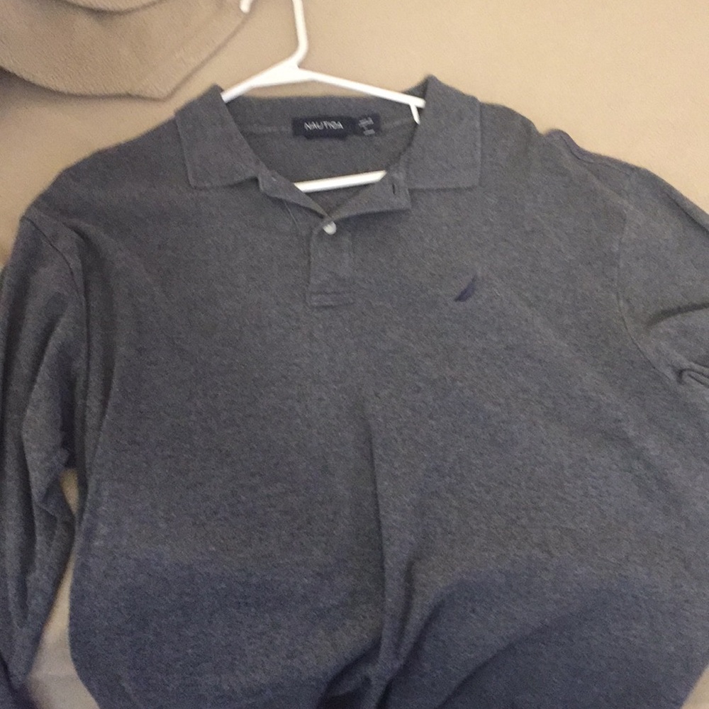 Gray nautica long sleeve